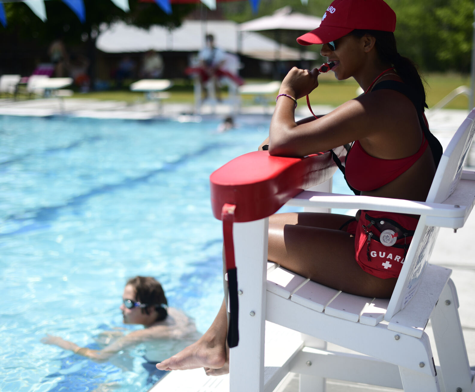 BCRD Pool; lifeguard
